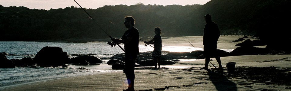 Fishing For Mullet at Berry Bay on the Yorke Peninsula 